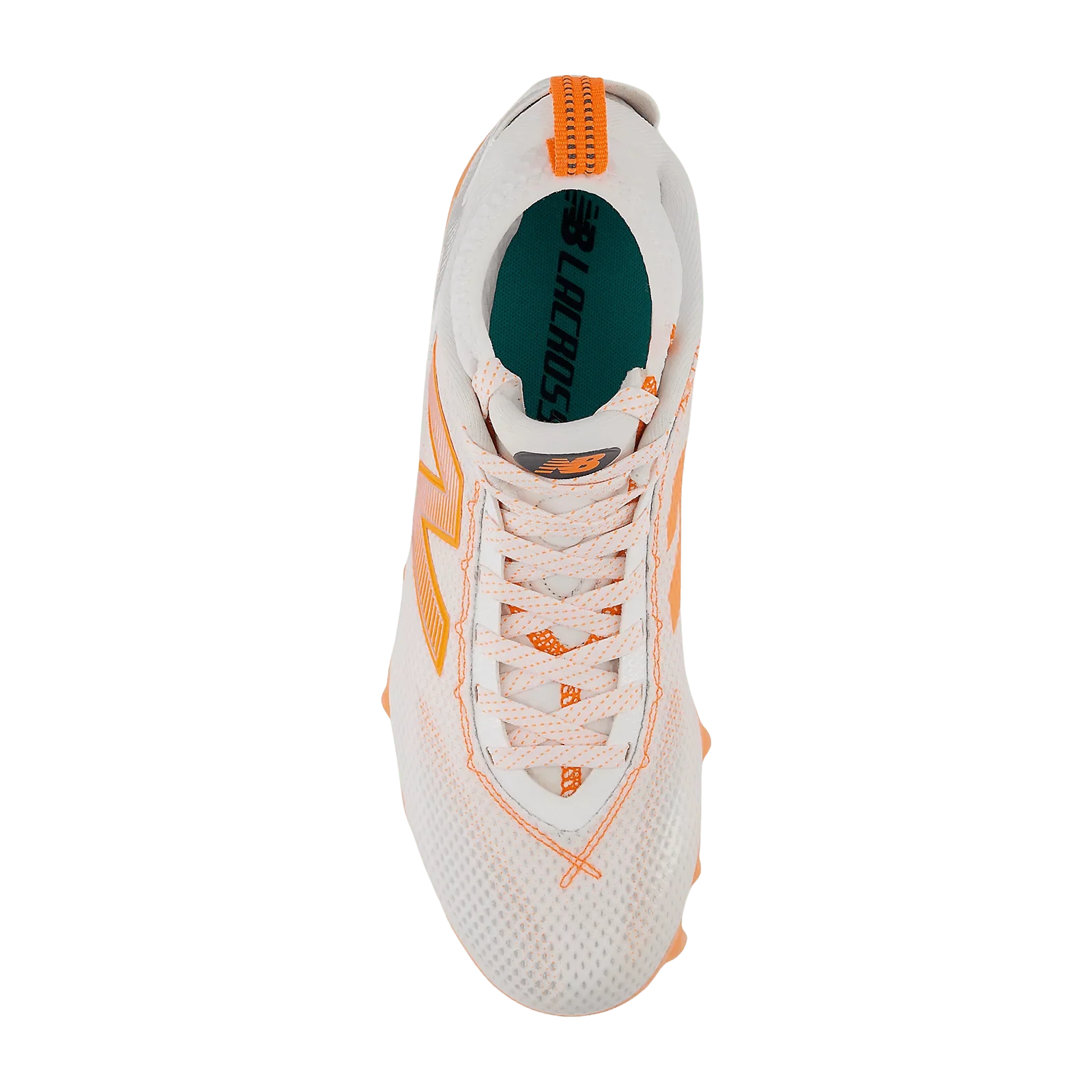 New Balance Freeze 5 Lacrosse Cleats- Grey/Orange - Image 3